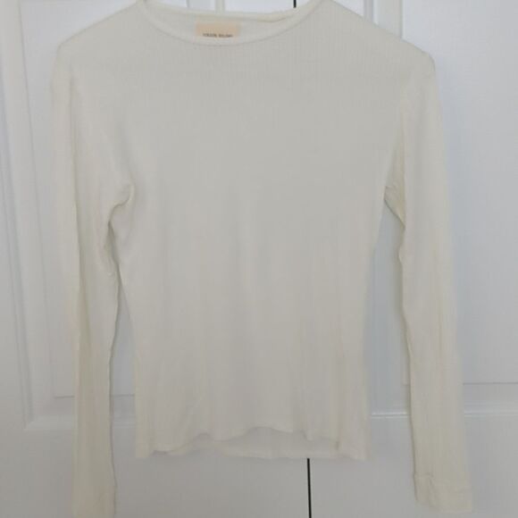 LouLou Studio Ribbed Long Sleeve Top S - Picture 3 of 9